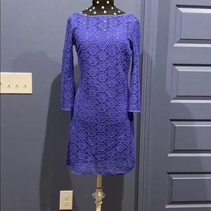 Lilly Pulitzer Purple Crochet Dress Size XS